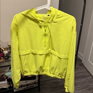 Kittenish Neon Yellow Hooded Jacket